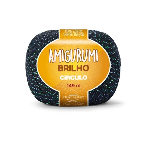 Fio de Crochet CÍRCULO Amigurumi Brilho 80g Magia 8100