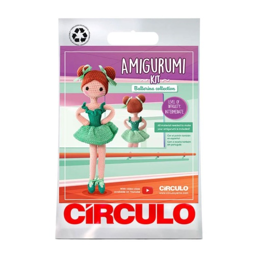 Kit de crochet CÍRCULO Amigurumi bailarinas - Maria Clara 3