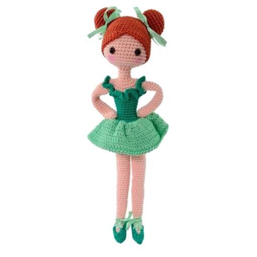 Kit de crochet CÍRCULO Amigurumi bailarinas - Maria Clara 3