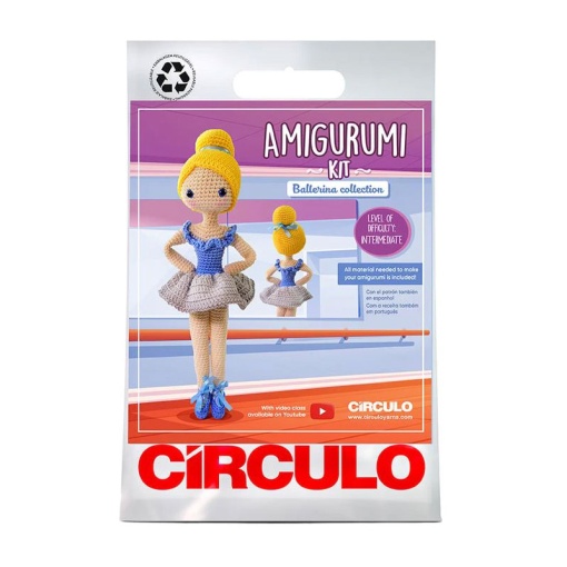 Kit de crochet CÍRCULO Amigurumi bailarinas - Vitória 1