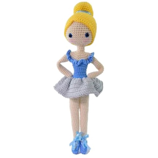 Kit de crochet CÍRCULO Amigurumi bailarinas - Vitória 1