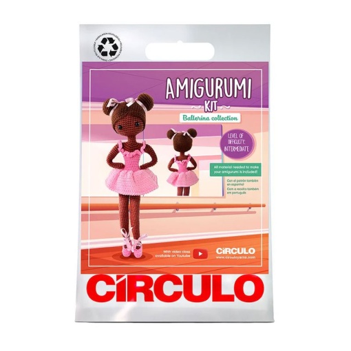 Kit de crochet CÍRCULO Amigurumi bailarinas - Kesia 4