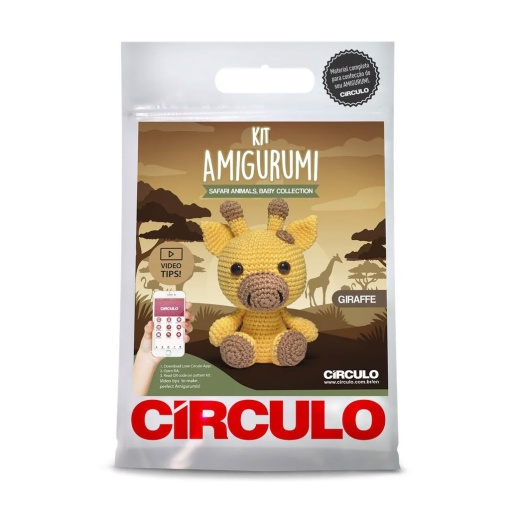 Kit de crochet CÍRCULO Amigurumi safari - girafa 4