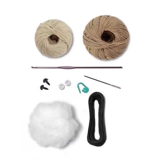 Kit de crochet CÍRCULO Amigurumi safari - macaco 2