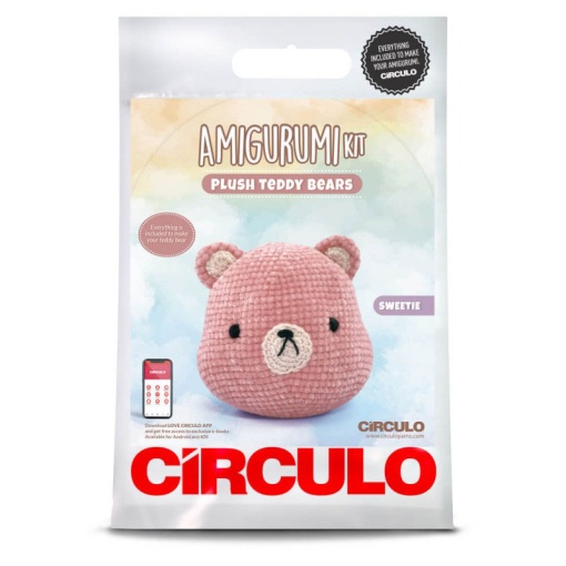 Kit de crochet CÍRCULO Amigurumi safari Teddy Bear - doçura 2