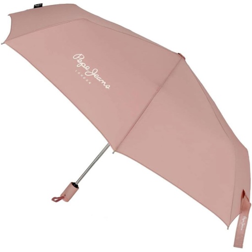 Guarda-chuva de Encolher Automático 27cm Pepe JEANS Macy rosa nude