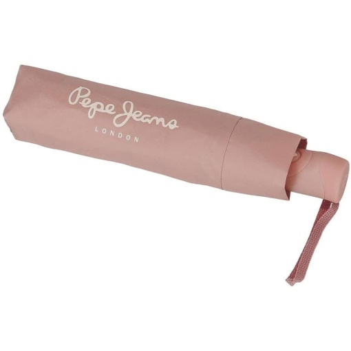 Guarda-chuva de Encolher Automático 27cm Pepe JEANS Macy rosa nude