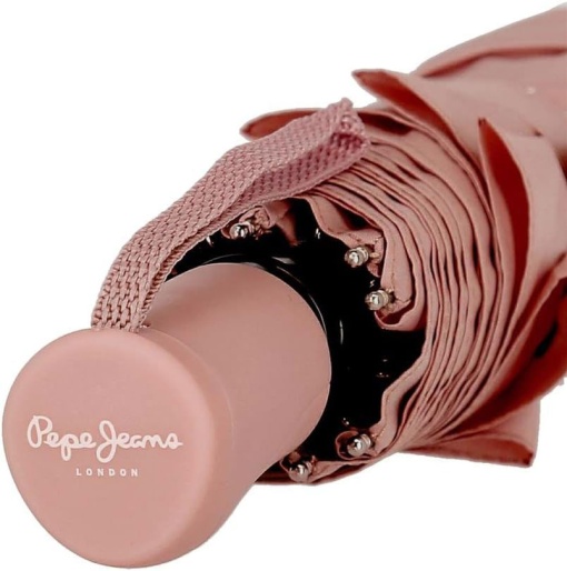Guarda-chuva de Encolher Automático 27cm Pepe JEANS Macy rosa nude