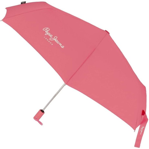 Guarda-chuva de Encolher Automático 27cm Pepe JEANS Macy coral