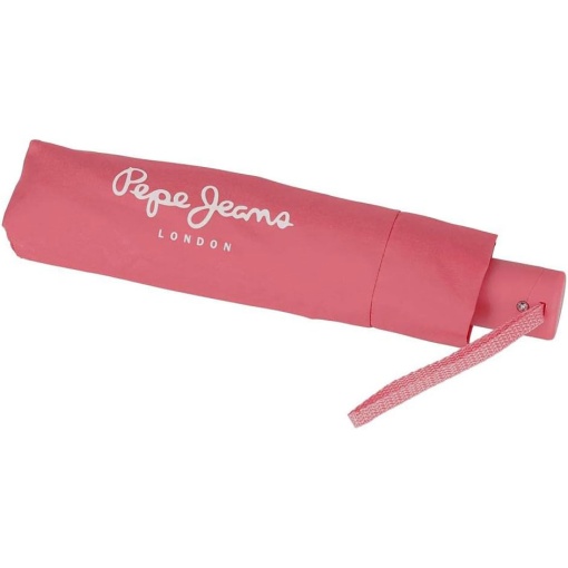 Guarda-chuva de Encolher Automático 27cm Pepe JEANS Macy coral