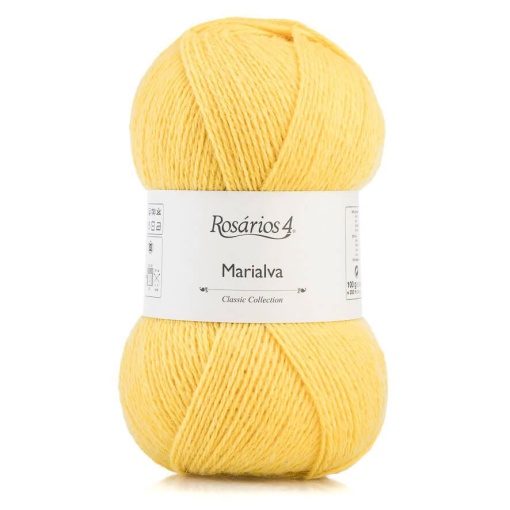 Fio de Tricot Rosários 4 Marialva 100g Amarelo 57