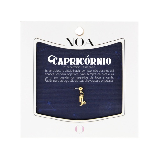 Charm Aço Dourado NOA Story Zodíaco "Capricórnio"
