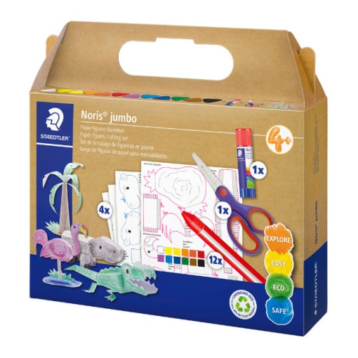 Conjunto Criativo de Figuras de Papel STAEDTLER NORIS JUMBO 61 C4