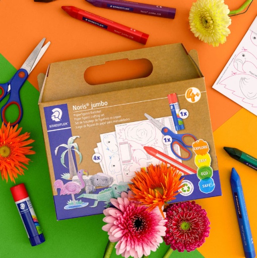 Conjunto Criativo de Figuras de Papel STAEDTLER NORIS JUMBO 61 C4