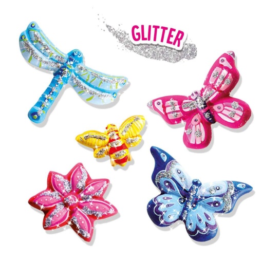 Moldar e pintar - Borboletas Glitter SES CREATIVE Hobby