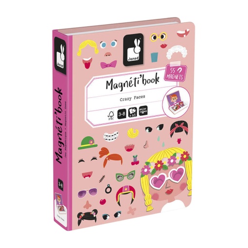 Magneti' Book Girl's Crazy Faces JANOD