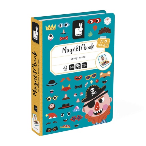 Magneti' Book Boy's Crazy Faces JANOD