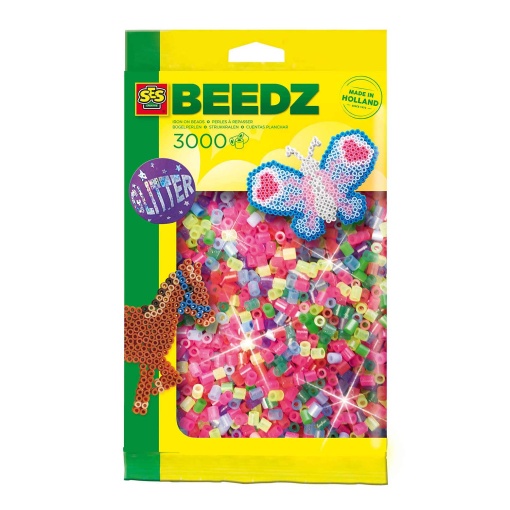 Missangas Glitter - Caixa SES CREATIVE Beedz (3000 unidades)