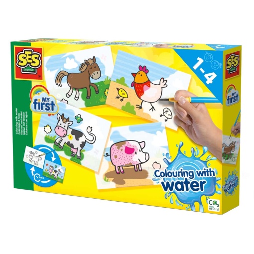 Pintar com Água - Animais da Quinta SES CREATIVE My First