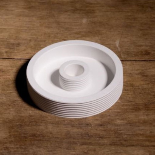 Molde de silicone para gesso suporte para vela 11x2,5cm Hobby Fun