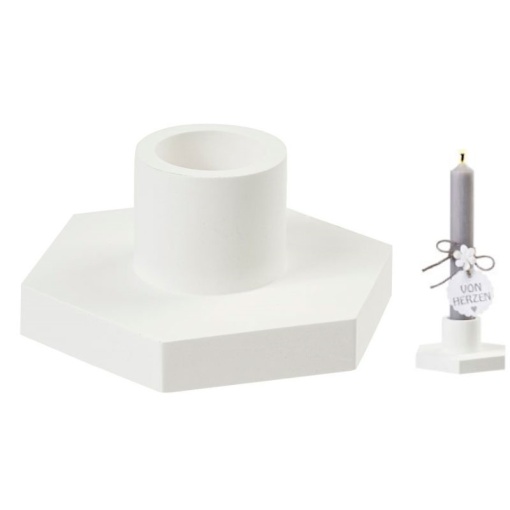 Molde de silicone para gesso suporte para vela 10,2x9x4,4cm Hobby Fun