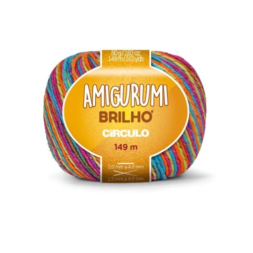 Fio de Crochet CÍRCULO Amigurumi Brilho 80g Lhama 9278