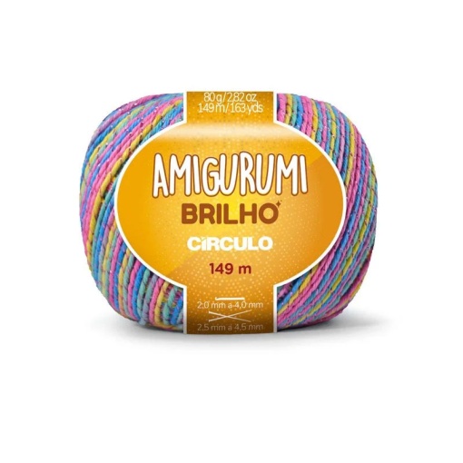 Fio de Crochet CÍRCULO Amigurumi Brilho 80g Unicórnio 9534