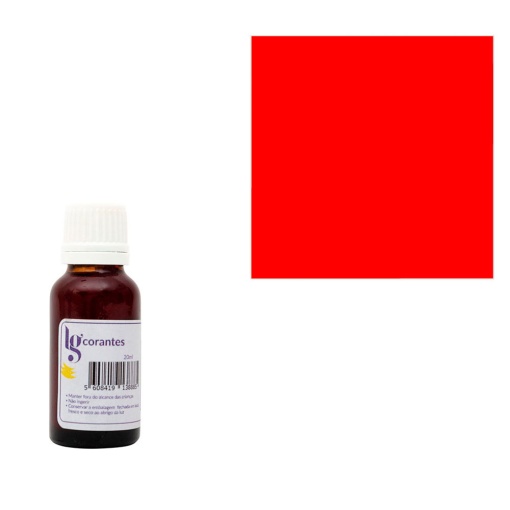 Corante Hidrossolúvel Vermelho 20ml