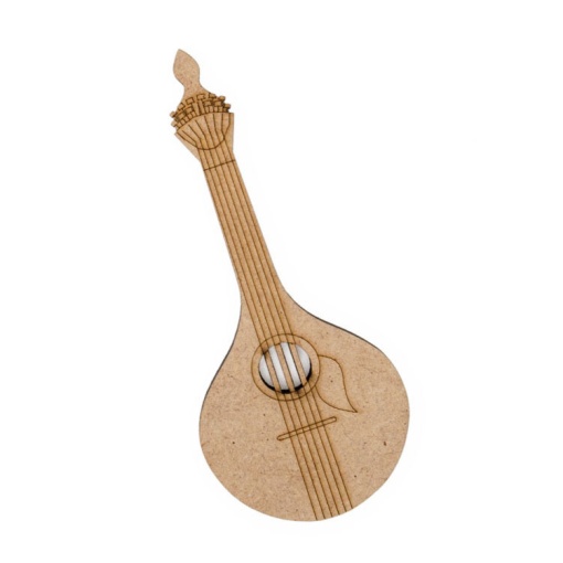 Guitarra Portuguesa de Madeira 5x2,2x0,3cm