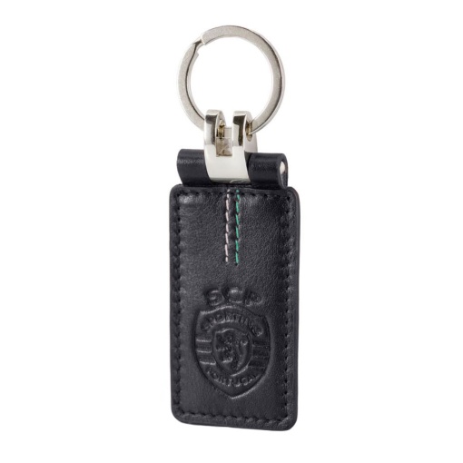 Porta-chaves em Pele SPORTING Preto