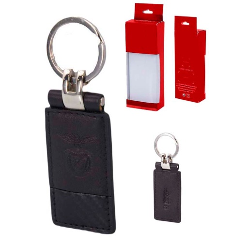 Porta-chaves em pele BENFICA preto Slb1291-01