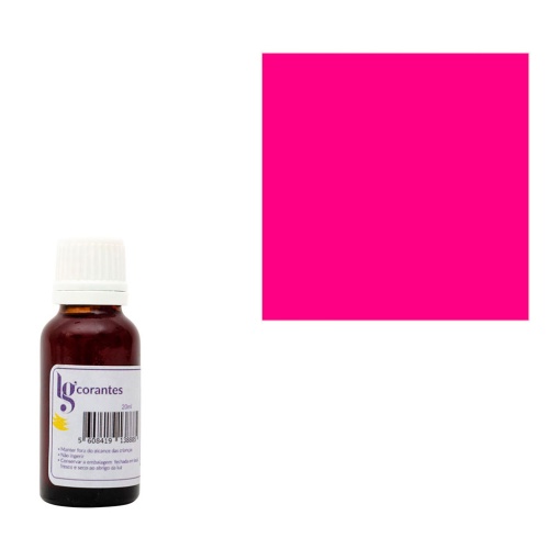 Corante Hidrossolúvel Rosa 20ml