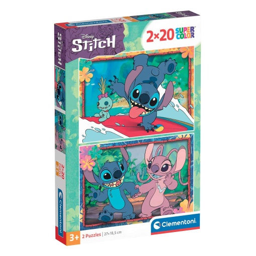 Puzzle CLEMENTONI 2x20 peças DISNEY Stitch