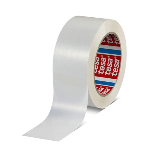 Fita adesiva para embalagem 132mx50mm PET branco TESAPACK Eco&Standard 60418