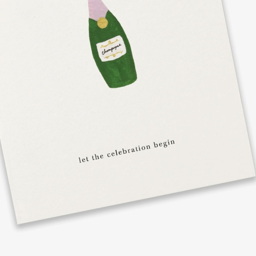 Postal KARTOTEK Champagne "Let The Celebration Begin"
