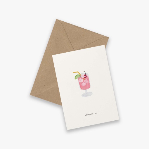 Postal KARTOTEK Cocktail "Cheers To You"