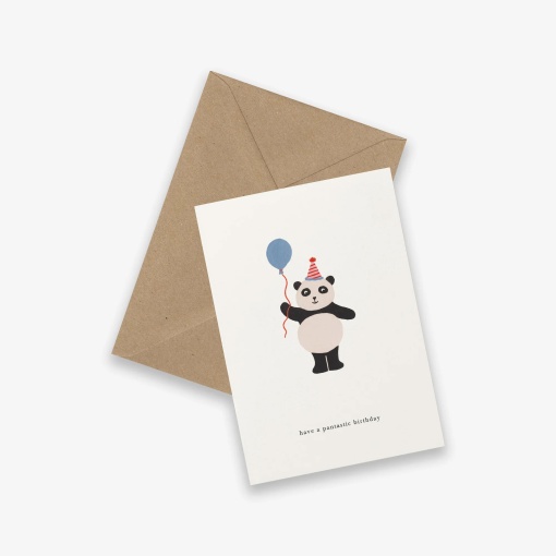 Postal KARTOTEK Panda "Have a Pantastic Birthday"