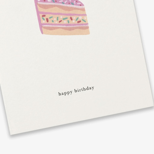 Postal KARTOTEK Cake SLICE "Happy Birthday"