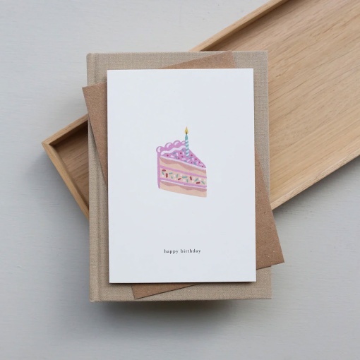 Postal KARTOTEK Cake SLICE "Happy Birthday"