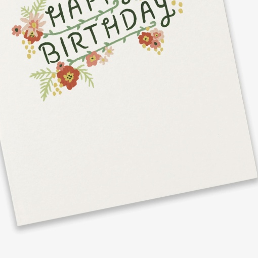 Postal KARTOTEK Floral Birthday "Happy Birthday"