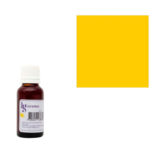 Corante Hidrossolúvel Amarelo Ovo 20ml