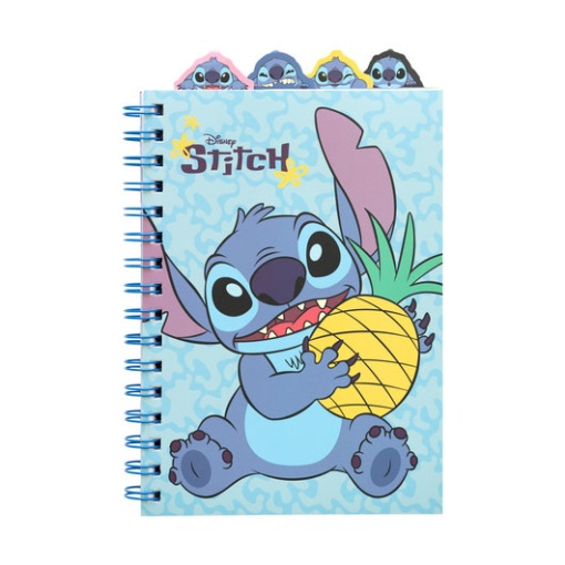 Caderno A5 Pautado Espiral DISNEY Stitch Tropical