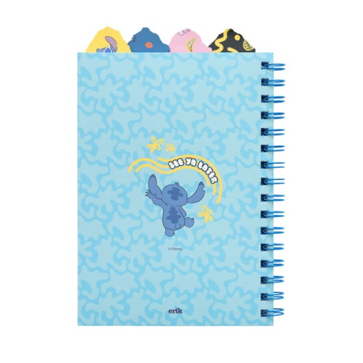 Caderno A5 Pautado Espiral DISNEY Stitch Tropical
