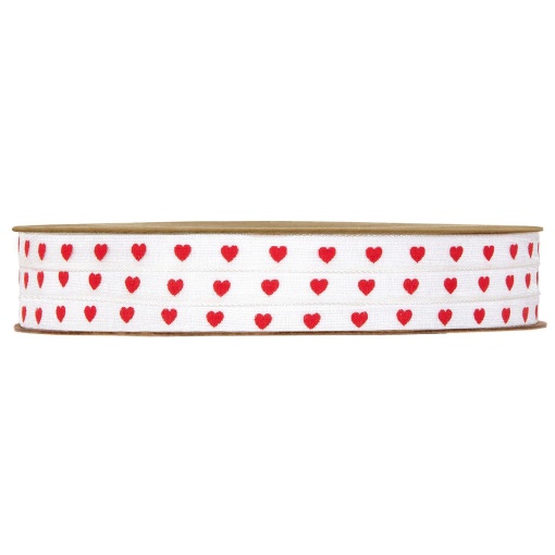 Fita de Organza MP Baby LOVE 6mmx25m Corações Vermelho 02