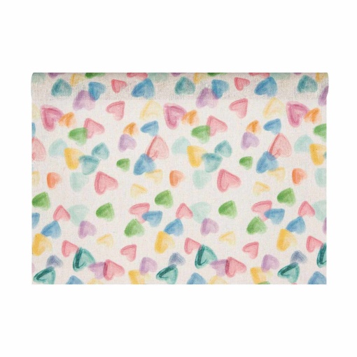 Tecido MP Fantasy Canvas 28cmx3m Corações 5147R B