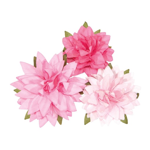 Flores de Papel 2,8 - 3,7cm rosa 12 unidades 03