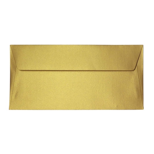 Envelope Metalizado SIMPLY DL 110x220mm Luxus Dourado 10 unidades