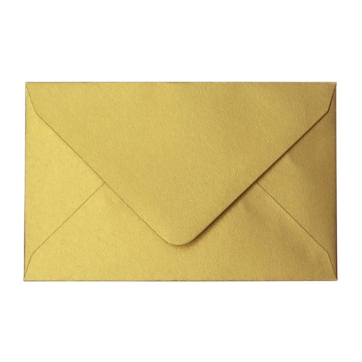 Envelope Metalizado SIMPLY B7 90x140mm Luxus Dourado 10 unidades