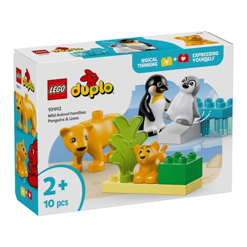 LEGO Duplo Família de Animais Selvagens: Pinguins e Leões 10442