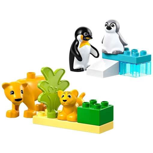 LEGO Duplo Família de Animais Selvagens: Pinguins e Leões 10442